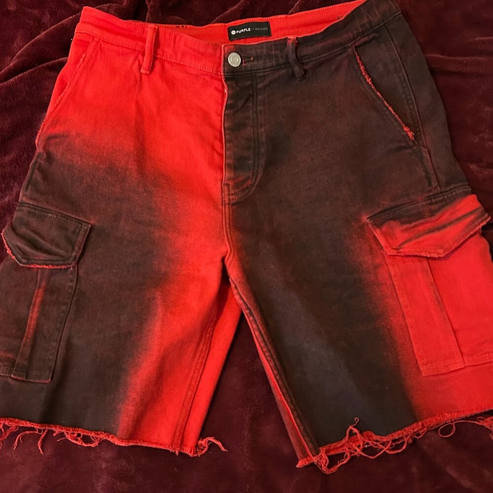 Cargo shorts by Purple.